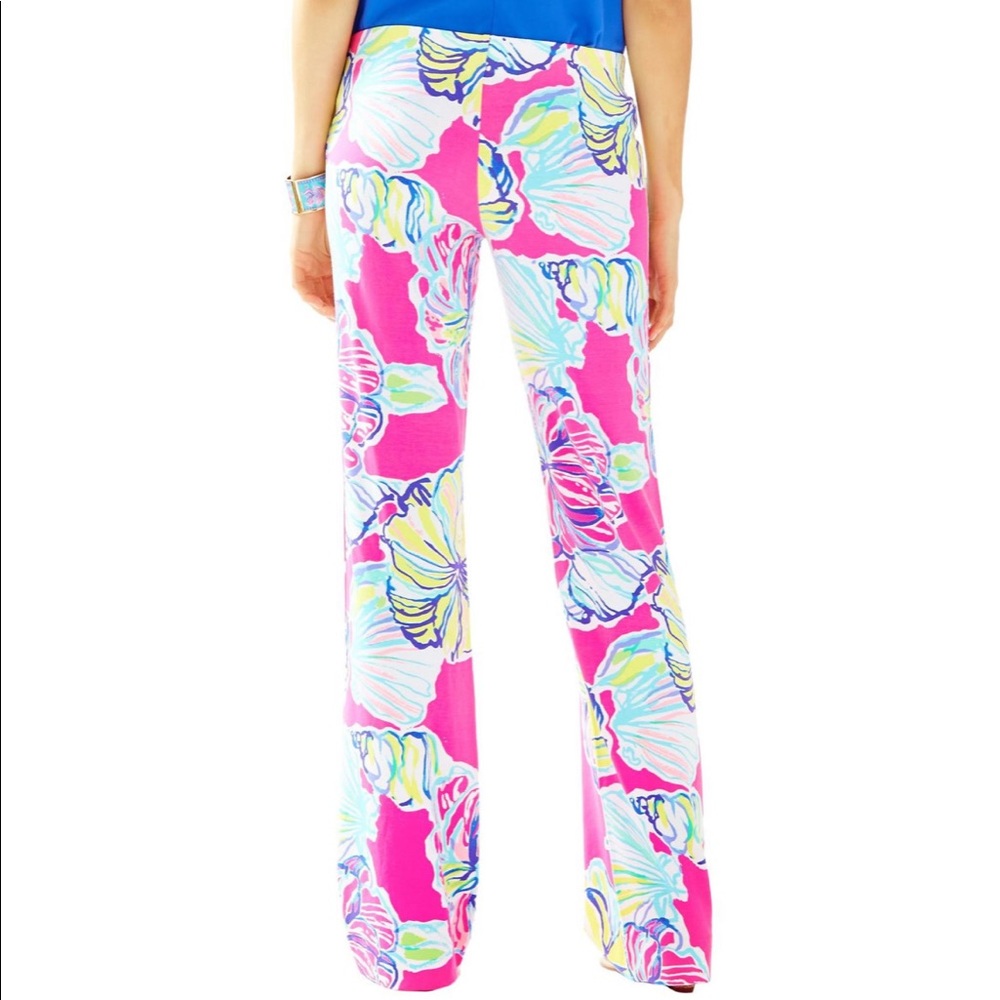 Pre loved! LILLY PULITZER Georgia May Palazzo Pants In Ride The Wave - Picture 3 of 10